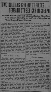 Berlin Daily Telegraph-1915-03-04-Two Soldiers Ground to Pieces beneath Street Car in Guelph